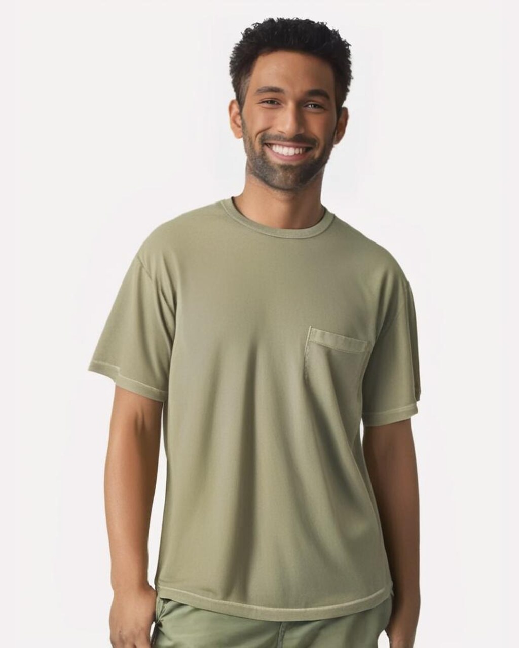 Comfort Colors® Garment Dyed Heavyweight Pocket Crewneck Short Sleeve T-Shirt